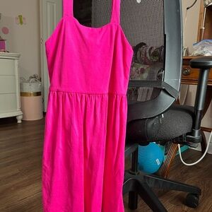 Aqua Kids Dress in Vibrant Pink